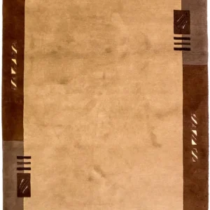 Dywan z Nepalu - 191 x 148 cm - brązowy