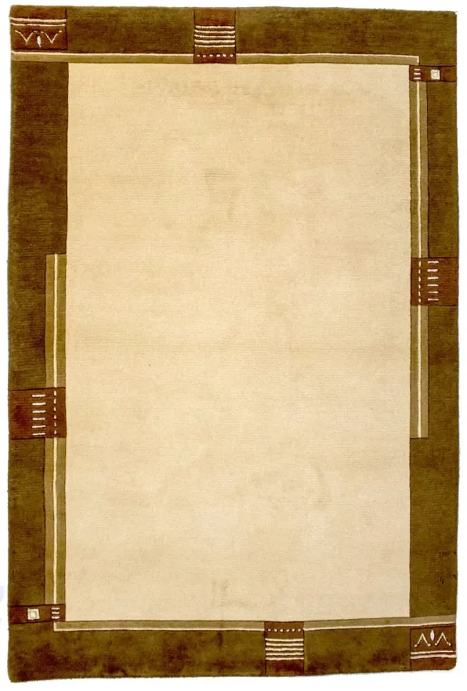 Dywan z Nepalu - 197 x 143 cm - beżowy