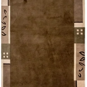 Dywan z Nepalu - 199 x 144 cm - brązowy