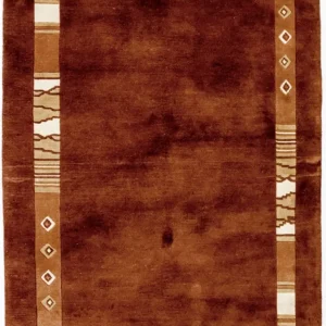 Dywan z Nepalu - 200 x 144 cm - brązowy