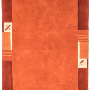 Dywan z Nepalu - 242 x 173 cm - pomarańczowy