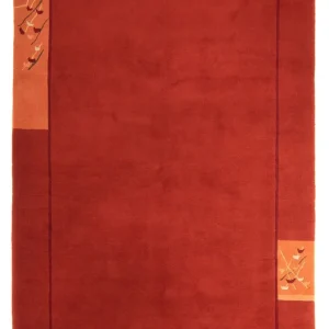 Dywan z Nepalu - 293 x 205 cm - ciemna czerwień