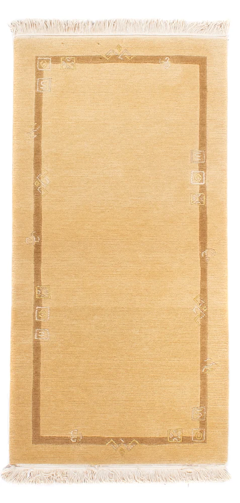 Dywan z Nepalu - Royal - 141 x 72 cm - beżowy