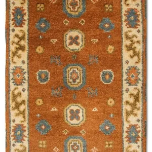 Dywan orientalny - 118 x 64 cm - pomarańczowy