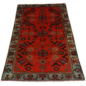 Dywan orientalny - 210 x 133 cm - ciemna czerwień