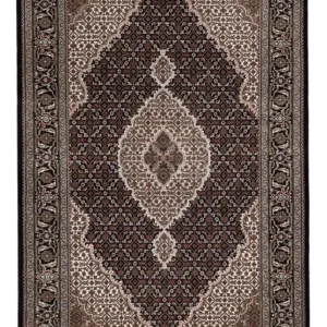 Dywan orientalny - Tabriz - 184 x 120 cm - ciemny beż