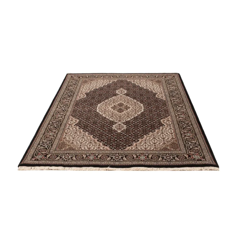 Dywan orientalny - Tabriz - 184 x 120 cm - ciemny beż