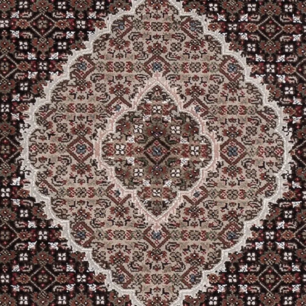 Dywan orientalny - Tabriz - 184 x 127 cm - ciemny beż