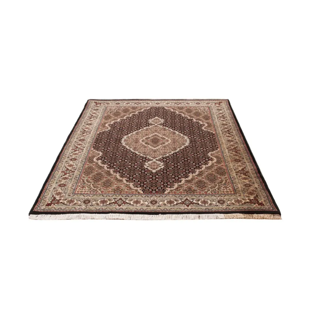 Dywan orientalny - Tabriz - 184 x 127 cm - ciemny beż