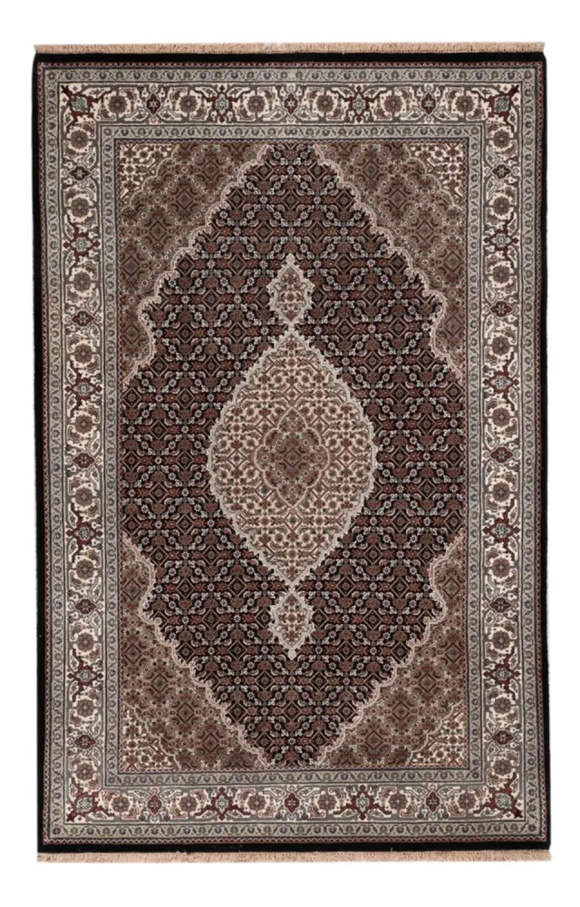 Dywan orientalny - Tabriz - 188 x 123 cm - ciemny beż