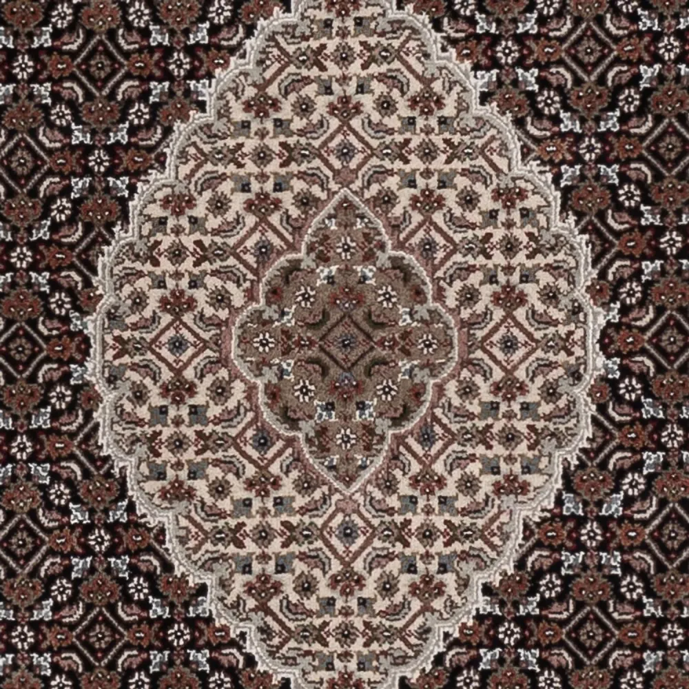 Dywan orientalny - Tabriz - 188 x 123 cm - ciemny beż