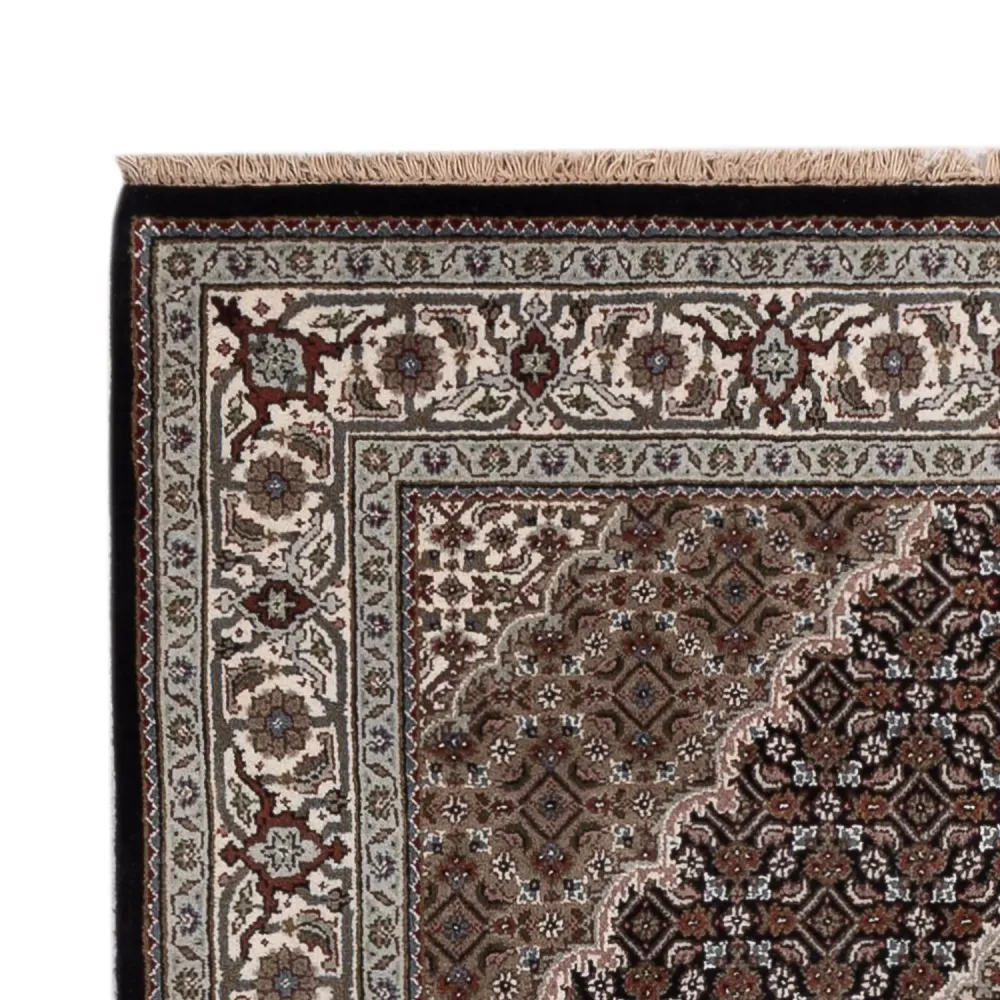Dywan orientalny - Tabriz - 188 x 123 cm - ciemny beż
