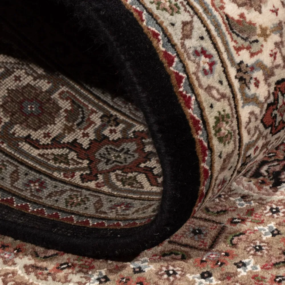 Dywan orientalny - Tabriz - 188 x 123 cm - ciemny beż