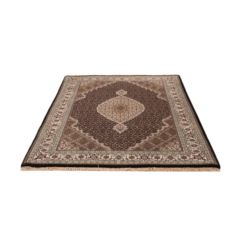 Dywan orientalny - Tabriz - 188 x 123 cm - ciemny beż