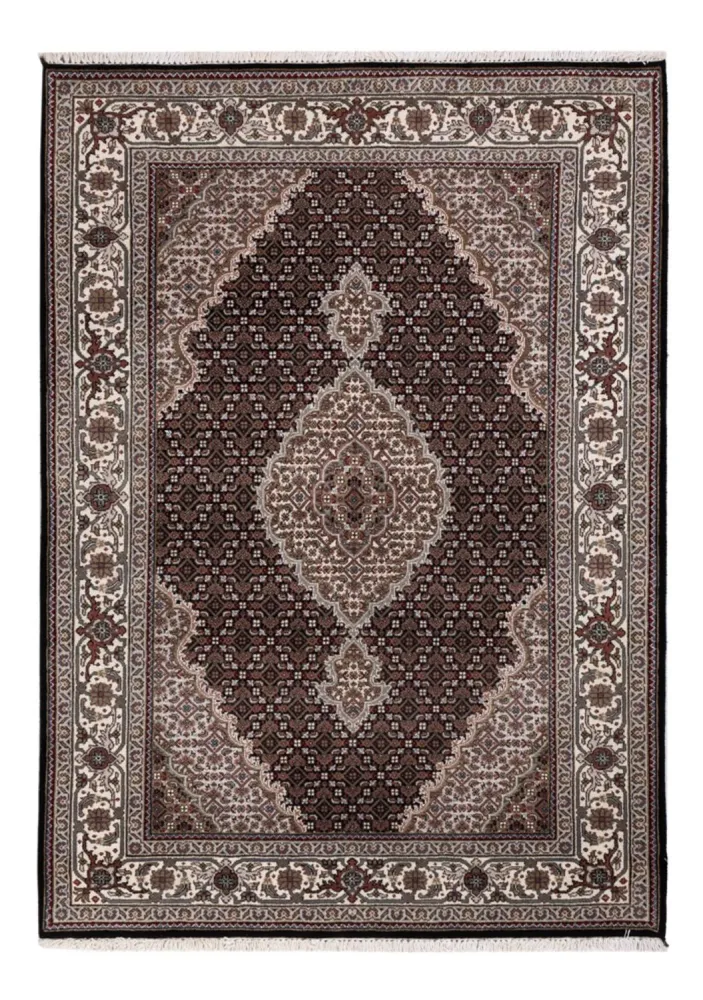 Dywan orientalny - Tabriz - 196 x 141 cm - ciemnoszary