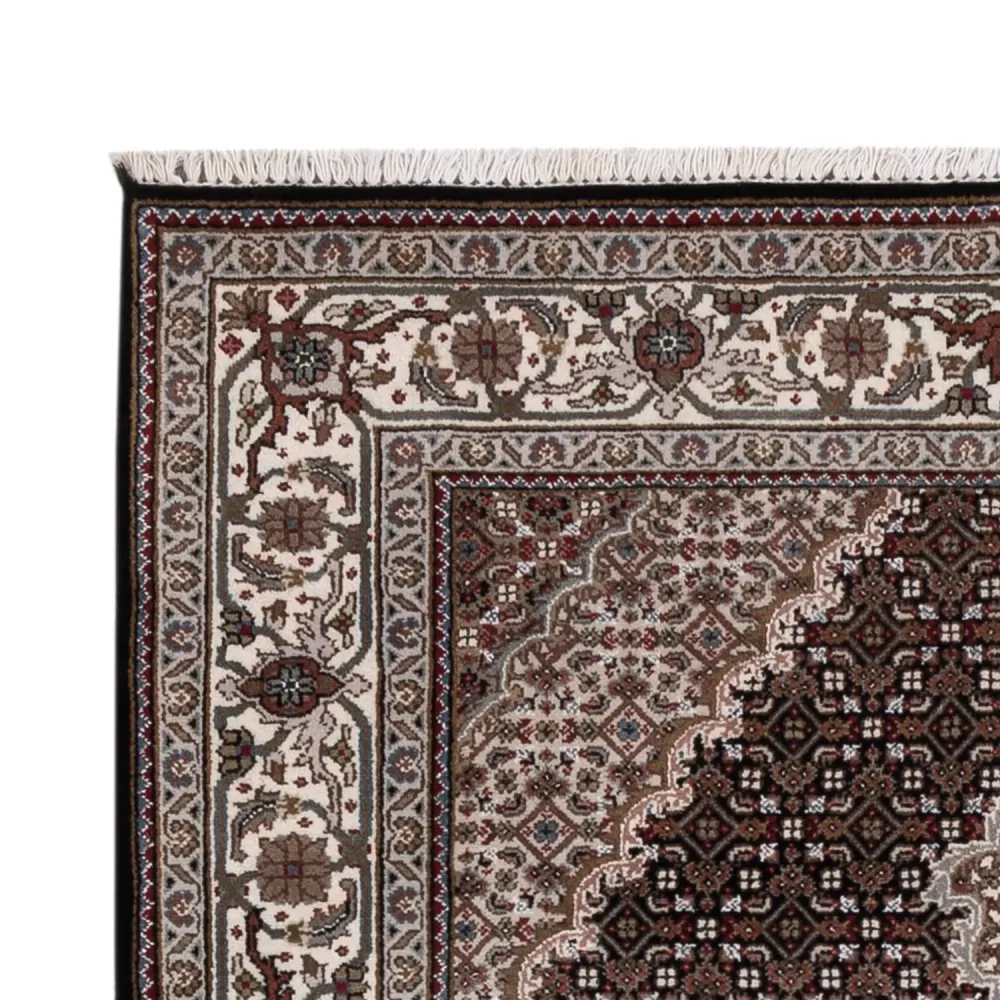 Dywan orientalny - Tabriz - 196 x 141 cm - ciemnoszary