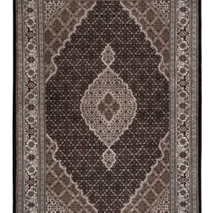 Dywan orientalny - Tabriz - 204 x 141 cm - ciemnoszary
