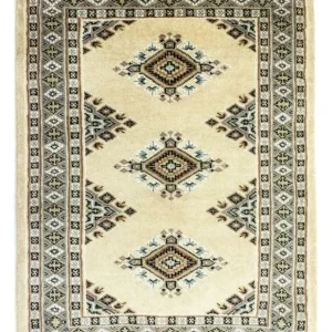 Dywan pakistański - 95 x 64 cm - beżowy
