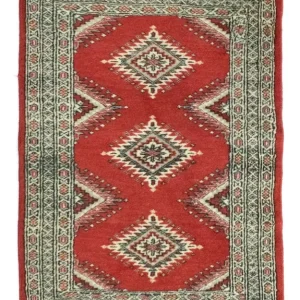 Dywan pakistański - 82 x 63 cm - czerwony
