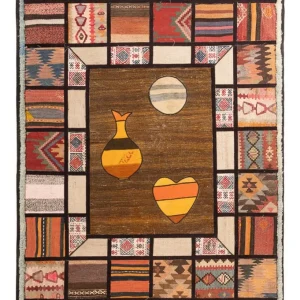 Dywan patchworkowy - 200 x 135 cm - wielokolorowy