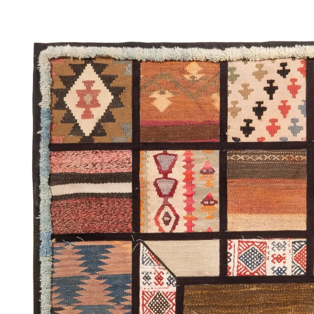 Dywan patchworkowy - 200 x 135 cm - wielokolorowy