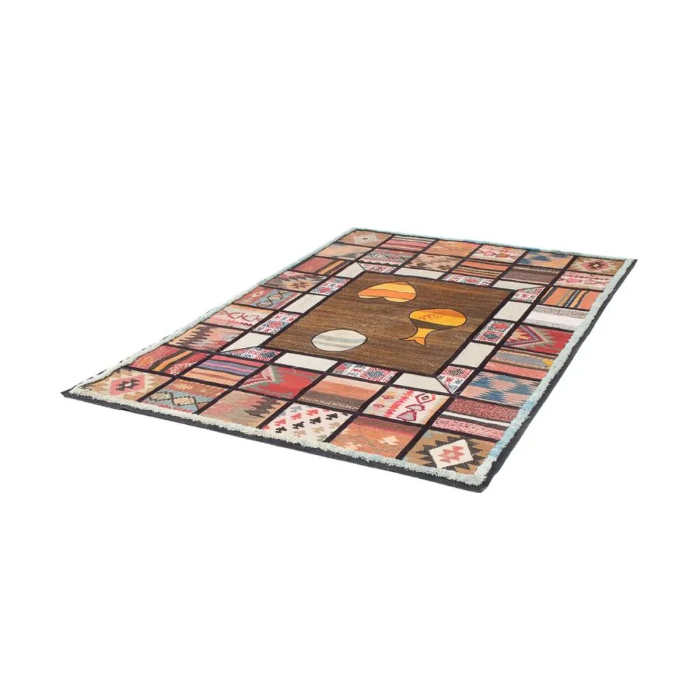 Dywan patchworkowy - 200 x 135 cm - wielokolorowy
