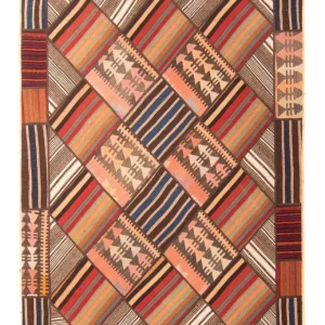 Dywan patchworkowy - 200 x 150 cm - wielokolorowy