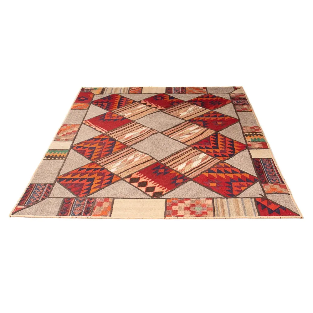 Dywan patchworkowy - 200 x 150 cm - wielokolorowy