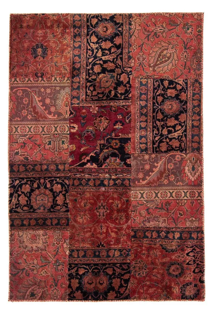 Dywan patchworkowy - 207 x 135 cm - wielokolorowy