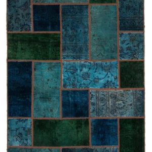 Dywan patchworkowy - 207 x 143 cm - wielokolorowy