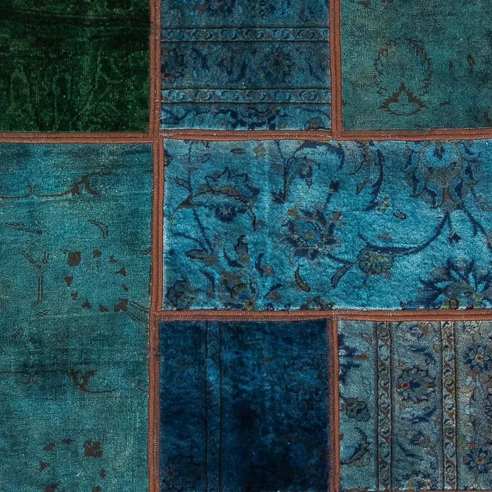 Dywan patchworkowy - 207 x 143 cm - wielokolorowy