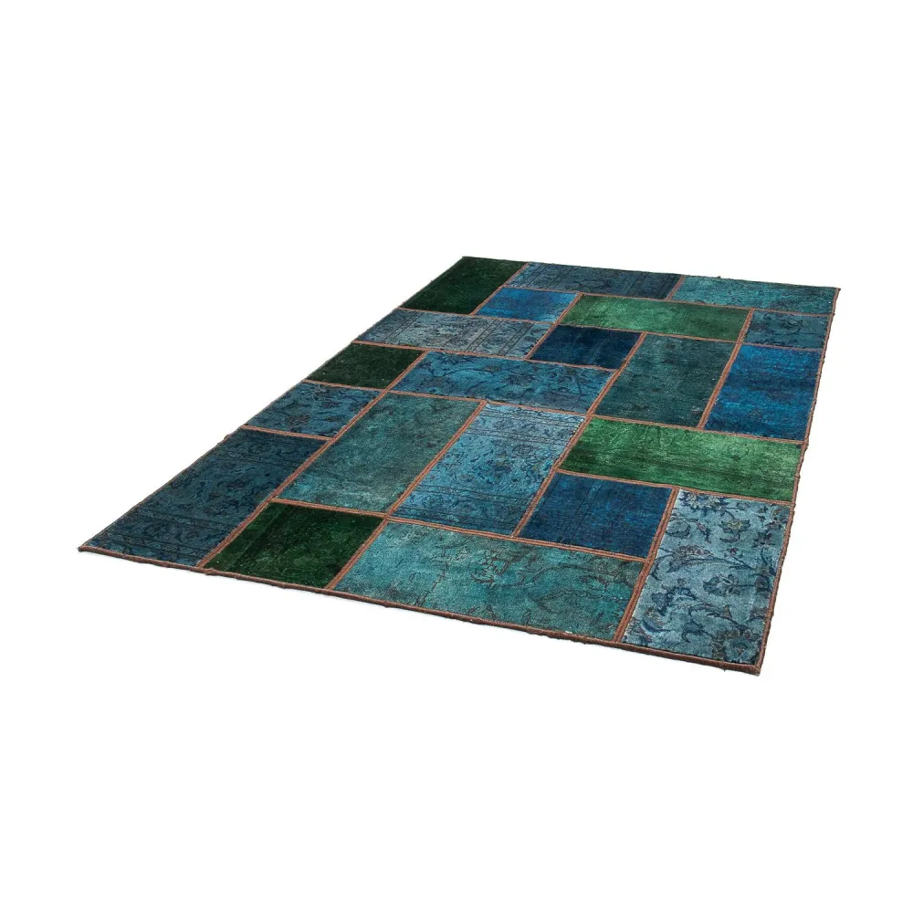 Dywan patchworkowy - 207 x 143 cm - wielokolorowy