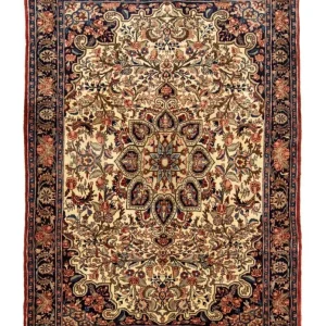 Dywan perski - Bijar - 197 x 140 cm - niebieski