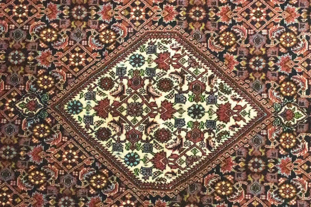 Dywan perski - Bijar - 226 x 142 cm - niebieski