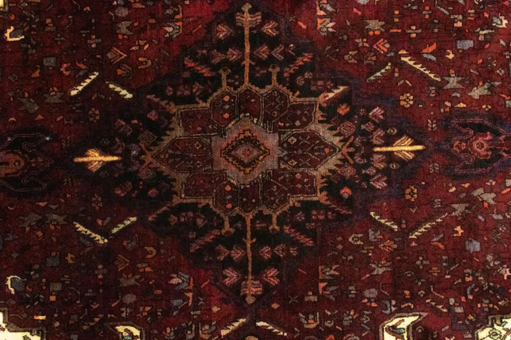 Dywan perski - Bijar - 244 x 146 cm - czerwony
