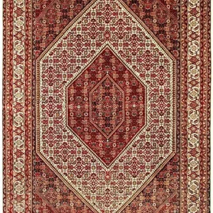 Dywan perski - Bijar - 246 x 170 cm - czerwony