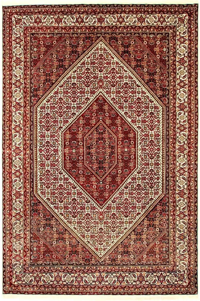Dywan perski - Bijar - 246 x 170 cm - czerwony