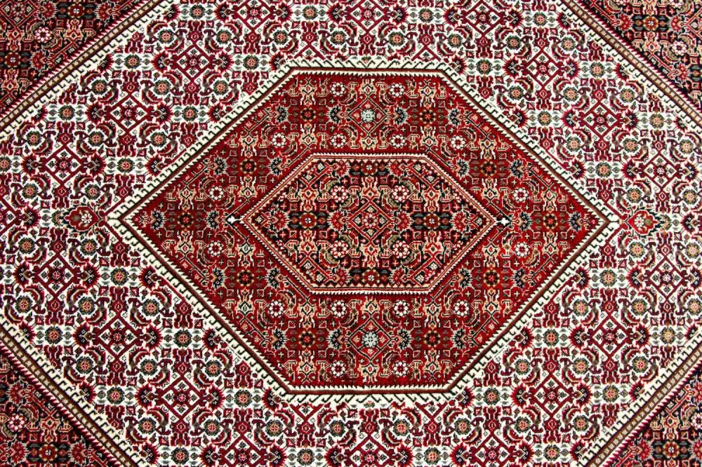 Dywan perski - Bijar - 246 x 170 cm - czerwony