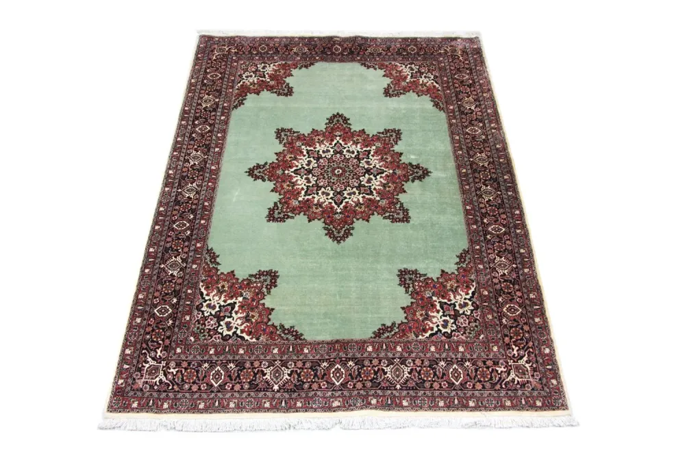 Dywan perski - Bijar - 248 x 176 cm - niebieski
