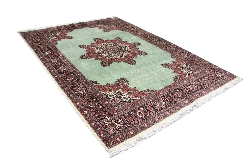 Dywan perski - Bijar - 248 x 176 cm - niebieski