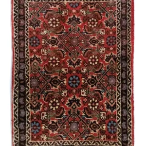 Dywan perski - Bijar - 60 x 40 cm - czerwony