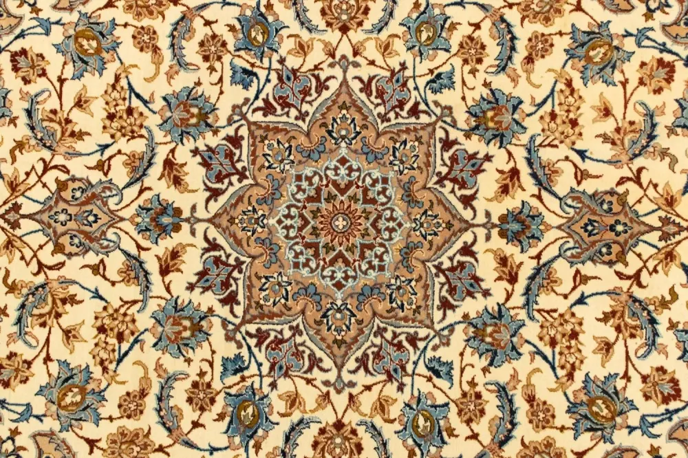 Dywan perski - Isfahan - Premium - 160 x 110 cm - beżowy