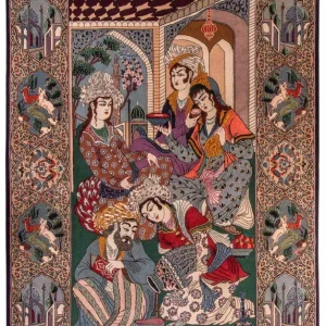 Dywan perski - Isfahan - Premium - 165 x 110 cm - wielokolorowy