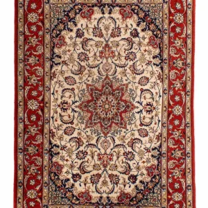 Dywan perski - Isfahan - Premium - 166 x 110 cm - beżowy