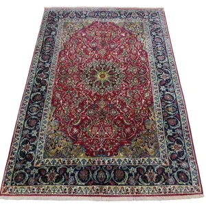 Dywan perski - Isfahan - Premium - 170 x 110 cm - ciemna czerwień