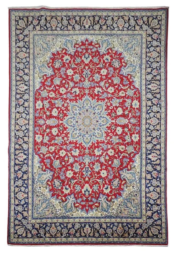 Dywan perski - Isfahan - Premium - 303 x 203 cm - czerwony