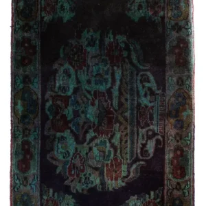Dywan perski - Keshan - 117 x 65 cm - ciemnoniebieski
