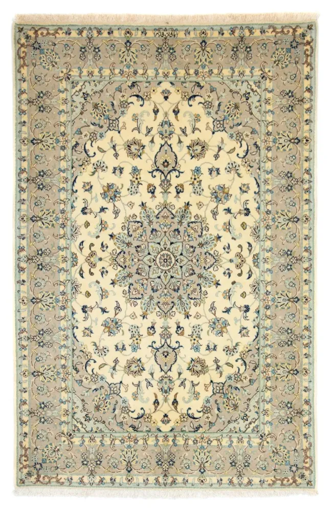 Dywan perski - Keshan - 210 x 137 cm - beżowy