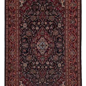 Dywan perski - Keshan - 220 x 137 cm - ciemnoniebieski