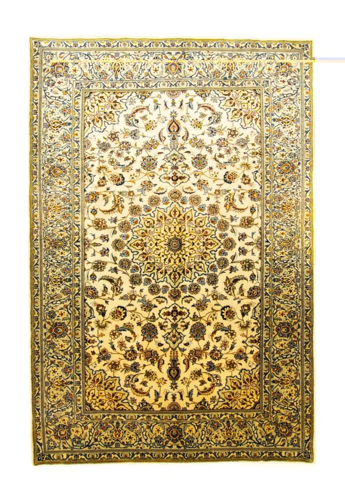Dywan perski - Keshan - 295 x 195 cm - beżowy